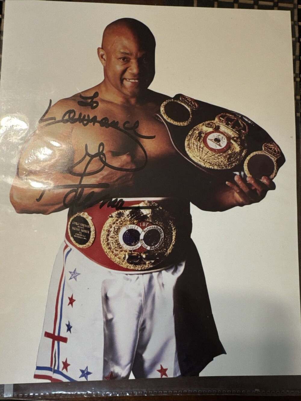 GEORGE FOREMAN signed autographed 8x10 photo BOXING LEGEND
